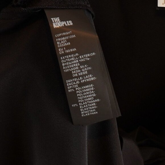 The Kooples Silk Wrap Maxi/Midi Dress with Lace Peekaboo - S - NWT - Picture 7 of 8